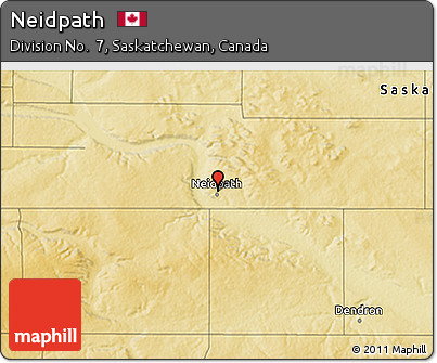 Physical 3D Map of Neidpath