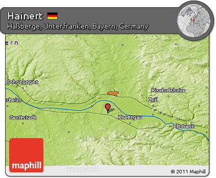 Physical 3D Map of Hainert