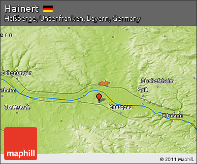 Physical 3D Map of Hainert