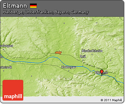 Physical 3D Map of Eltmann