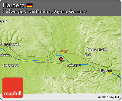 Physical 3D Map of Hainert