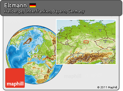 Physical Location Map of Eltmann