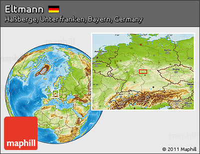 Physical Location Map of Eltmann