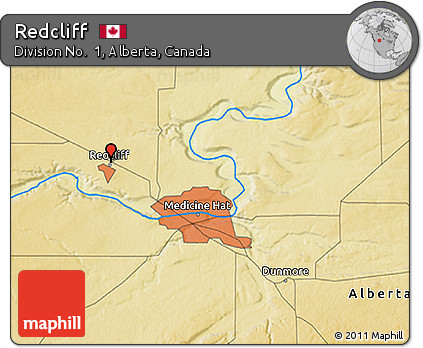 Physical 3D Map of Redcliff