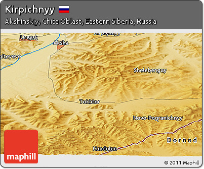 Physical Panoramic Map of Kirpichnyy