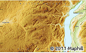 Physical Map of the area around 50° 7' 47" N, 119° 46' 30" W