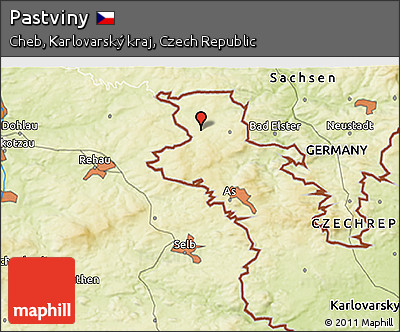 Physical 3D Map of Pastviny