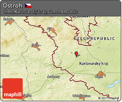 Physical 3D Map of Ostroh
