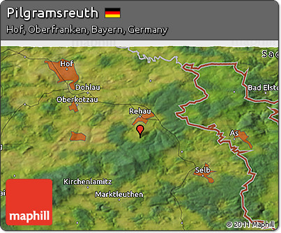 Satellite 3D Map of Pilgramsreuth