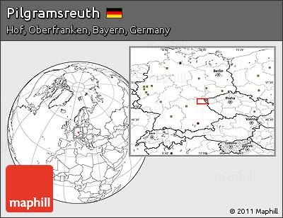 Blank Location Map of Pilgramsreuth