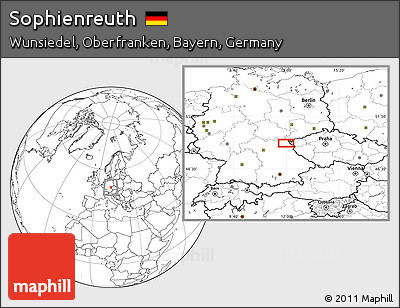 Blank Location Map of Sophienreuth