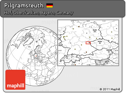 Blank Location Map of Pilgramsreuth