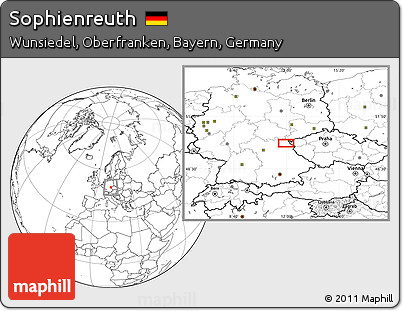 Blank Location Map of Sophienreuth