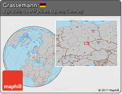 Gray Location Map of Grassemann