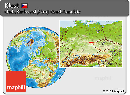 Physical Location Map of Klest