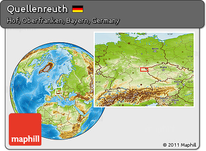 Physical Location Map of Quellenreuth