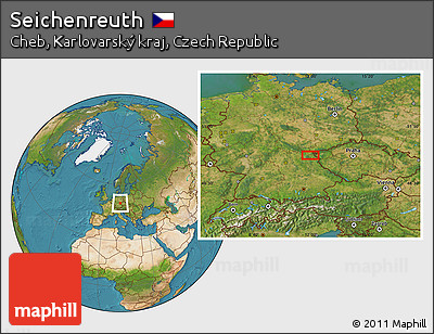Satellite Location Map of Seichenreuth