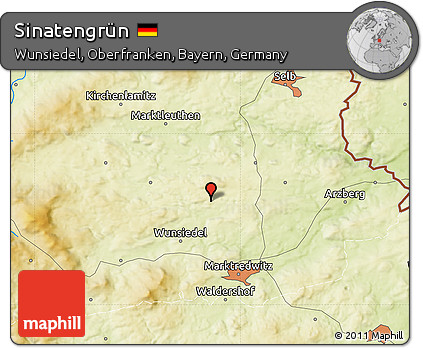 Physical Map of Sinatengrün