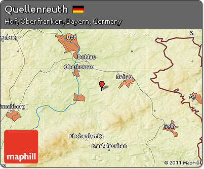 Physical Map of Quellenreuth