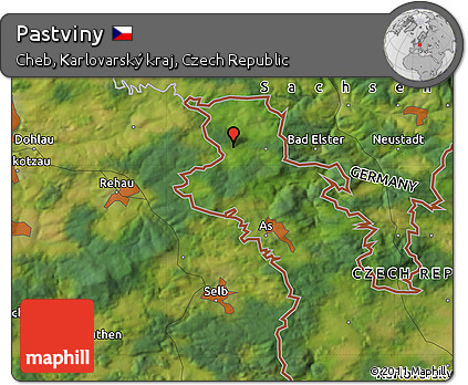 Satellite Map of Pastviny