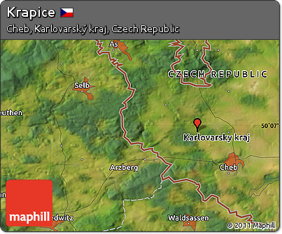 Satellite Map of Krapice