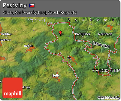 Satellite Map of Pastviny