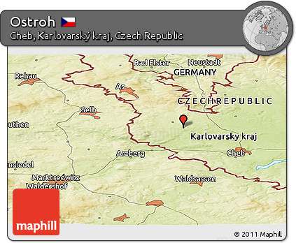 Physical Panoramic Map of Ostroh
