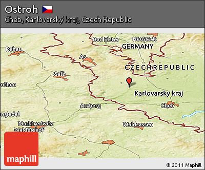 Physical Panoramic Map of Ostroh
