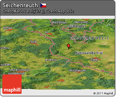 Satellite Panoramic Map of Seichenreuth