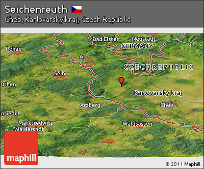 Satellite Panoramic Map of Seichenreuth