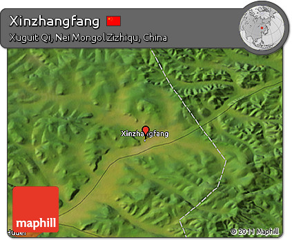 Satellite 3D Map of Xinzhangfang