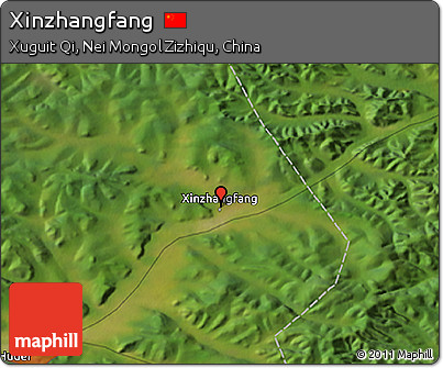 Satellite 3D Map of Xinzhangfang