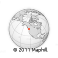 Outline Map of the Area around 50° 7' 47" N, 124° 1' 30" W, rectangular outline