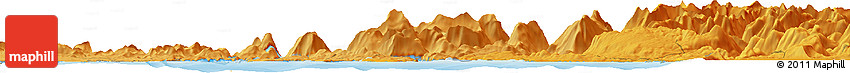 Political Horizon Map of the Area around 50° 7' 47" N, 124° 52' 30" W