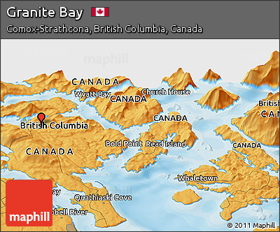 Political Panoramic Map of Granite Bay