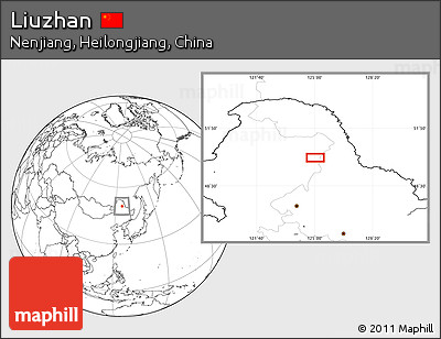 Blank Location Map of Liuzhan