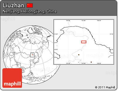 Blank Location Map of Liuzhan