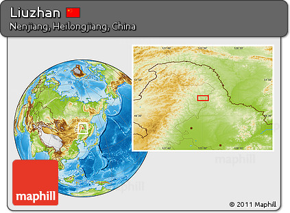 Physical Location Map of Liuzhan