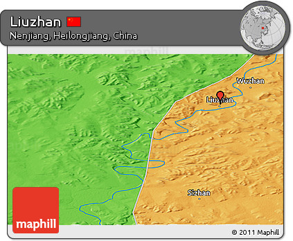 Political Panoramic Map of Liuzhan