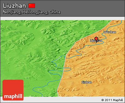 Political Panoramic Map of Liuzhan