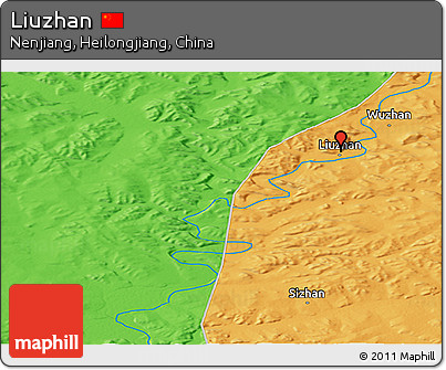 Political Panoramic Map of Liuzhan