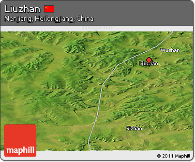 Satellite Panoramic Map of Liuzhan