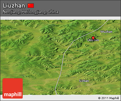 Satellite Panoramic Map of Liuzhan