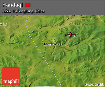 Satellite 3D Map of Handaqi