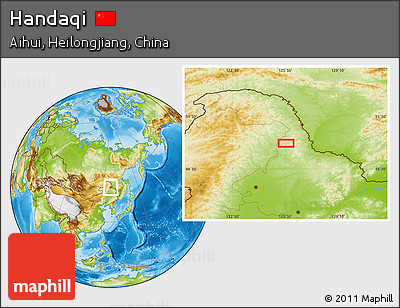 Physical Location Map of Handaqi