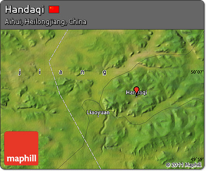 Satellite Map of Handaqi