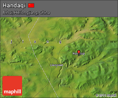 Satellite Map of Handaqi