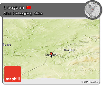 Physical Panoramic Map of Liaoyuan