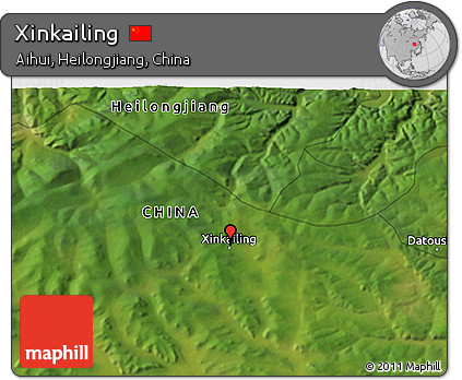 Satellite 3D Map of Xinkailing