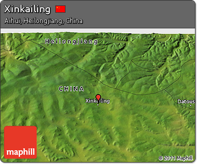 Satellite 3D Map of Xinkailing